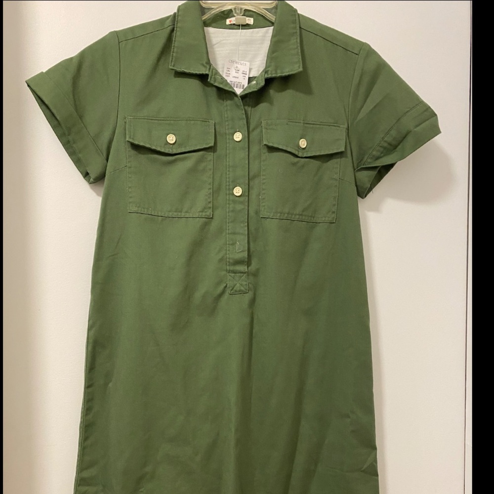 Crewcuts dress- olive green